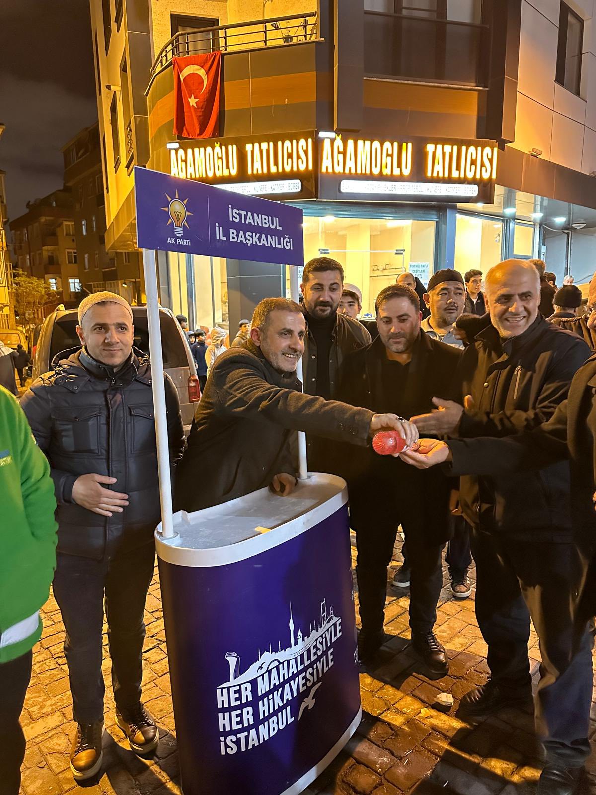 Mübarek Ramazan-ı Şerif’te teravih namazı sonrası Sümer Camii