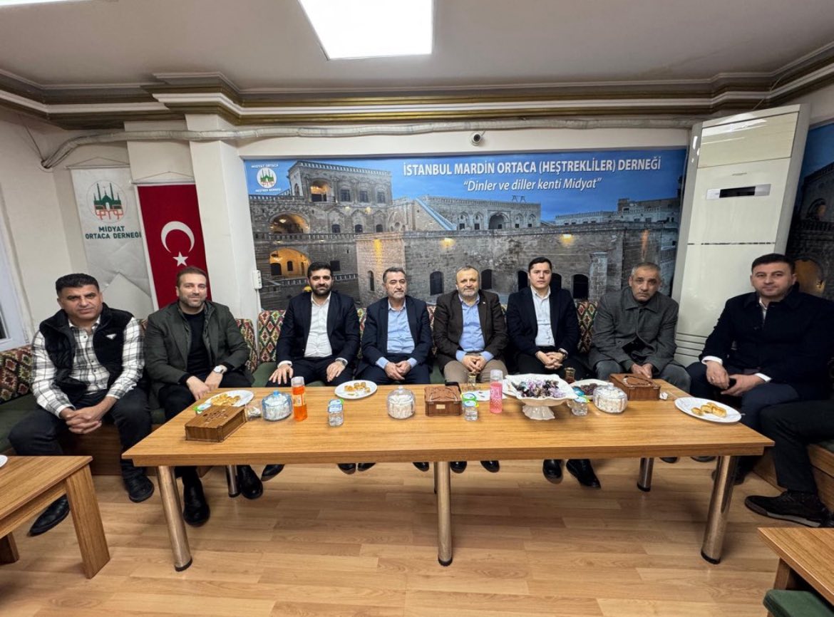 İstanbul Mardin Midyat Ortaca Derneği Başkanı Suphi Aslan ve yönetimini ziyaret ettik.