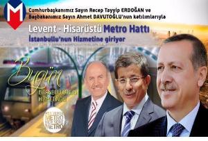 Levent-Hisarüstü Metro Hattı açılışına katıldık.